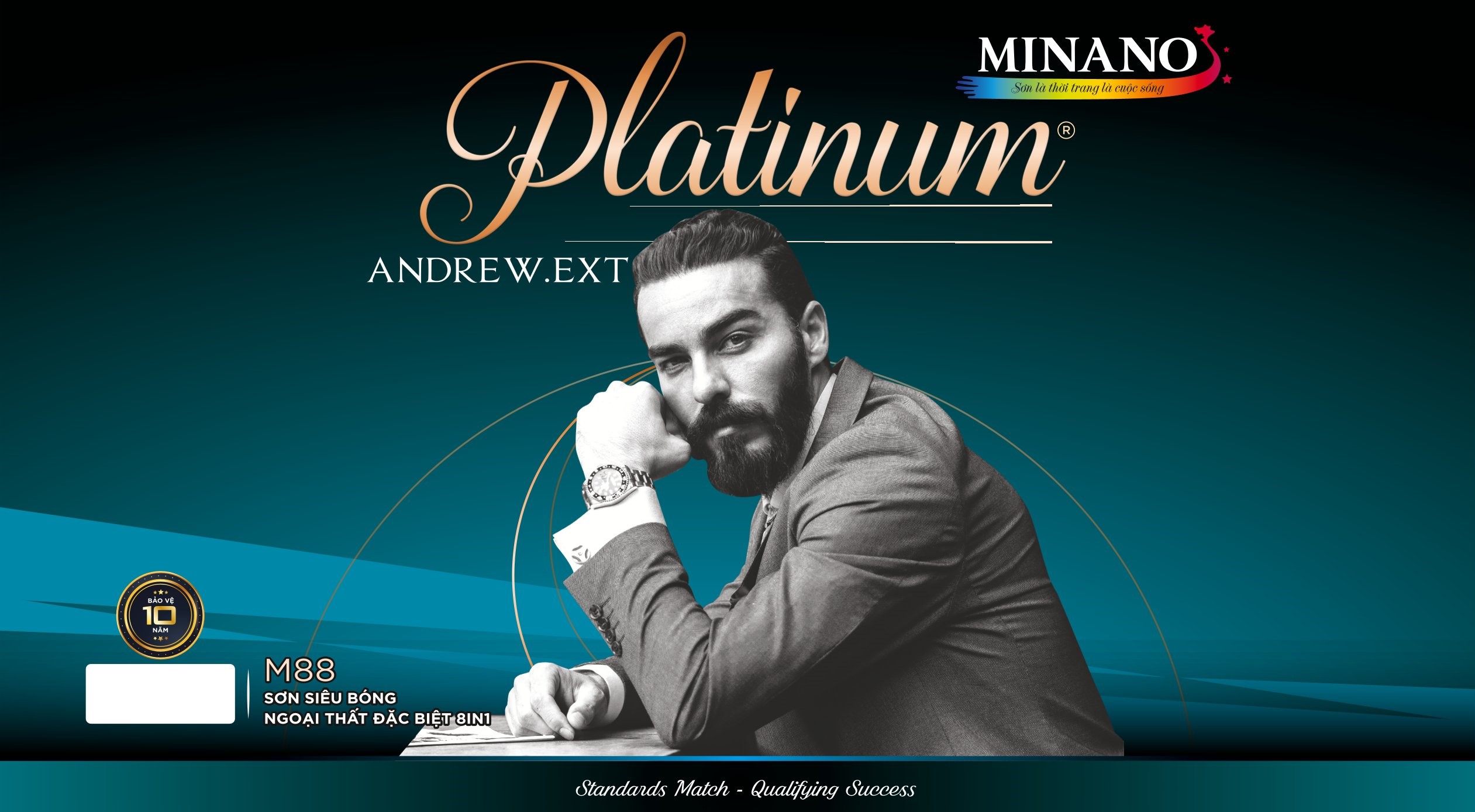 ANDREW EXT - Sơn siêu bóng ngoại thất đặc biệt 8 in 1