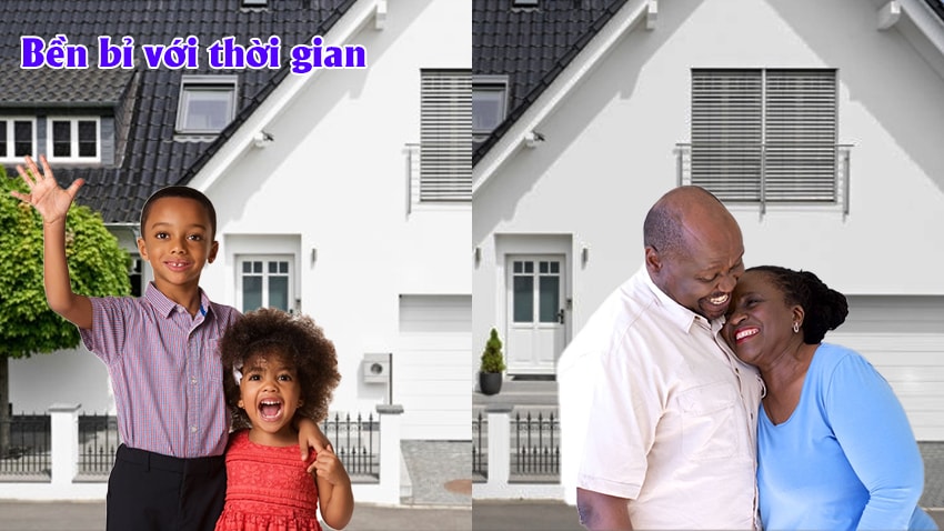 Màu sắc sơn Edgar Int bền màu với thời gian