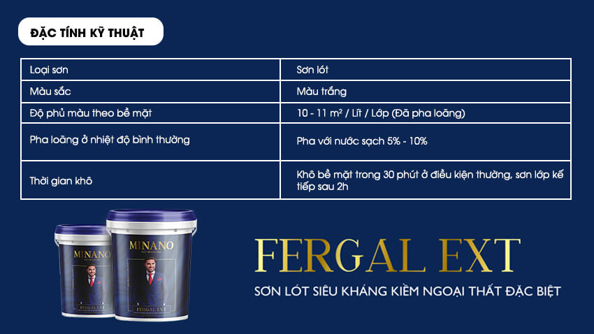 FERGAL EXT - Sơn lót kháng kiềm ngoại thất đặc biệt