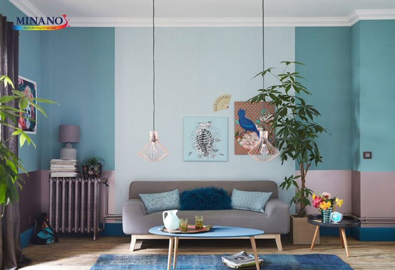 Aegean Teal của Benjamin Moore phù hợp cho người không thích màu sắc đậm