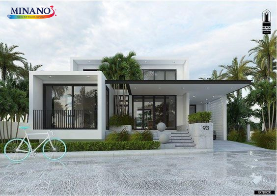 Màu sơn ngoại thất cho căn nhà cấp 4 hiện đại