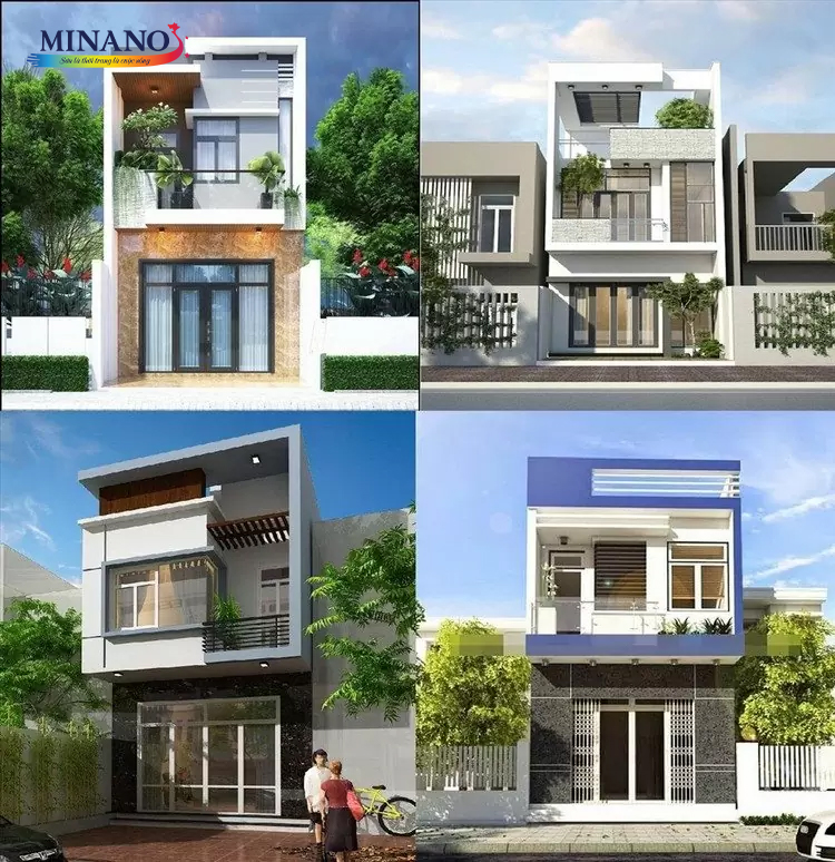 Màu sơn nhà phố đẹp hiện đại