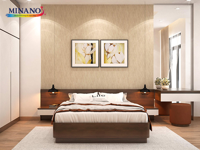Phòng tone nâu cho người mệnh Thổ