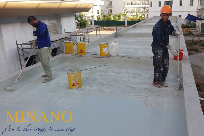Sử dụng hóa chất chống thấm