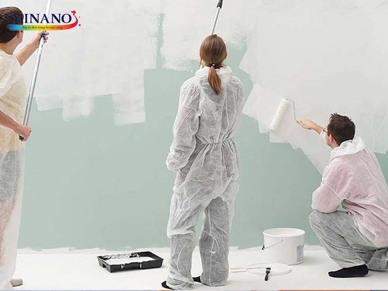 Lăn sơn từ 2 đến 3 lớp để đạt hiệu quả