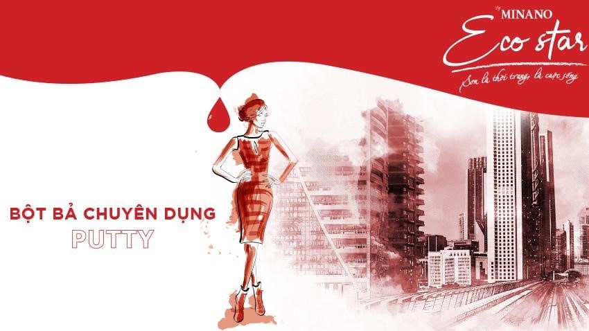 Bột bả chuyên dụng Putty