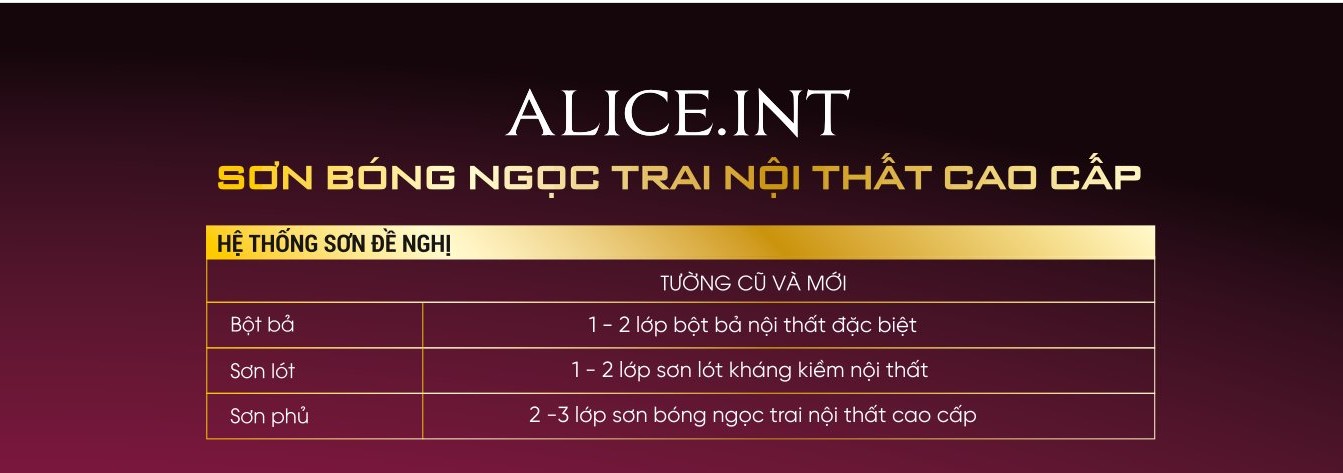 Hệ thống sơn đề nghị
