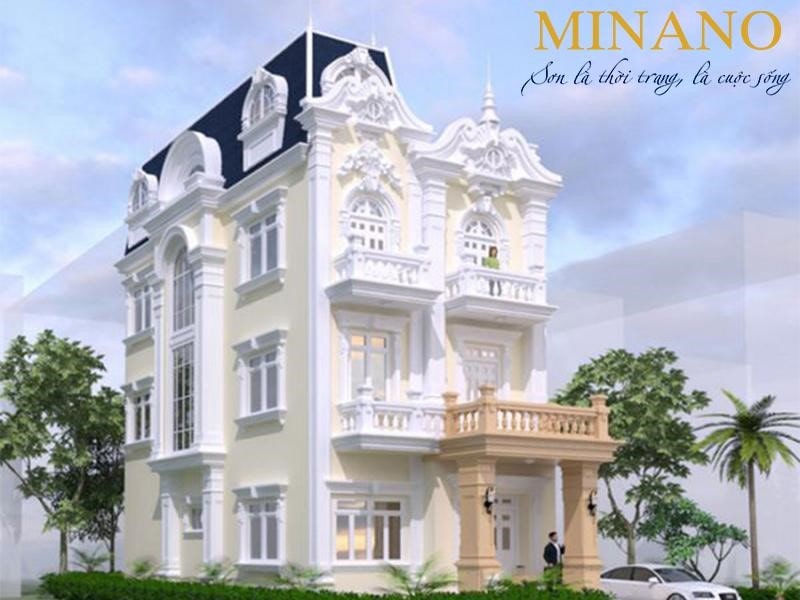 Phối trắng và kem sữa cho ngôi nhà sang trọng