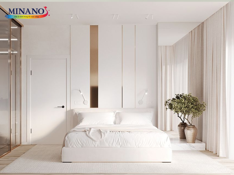 Bạn sẽ thấy phòng ngủ của mình thật nhẹ nhàng khi được sơn màu trắng