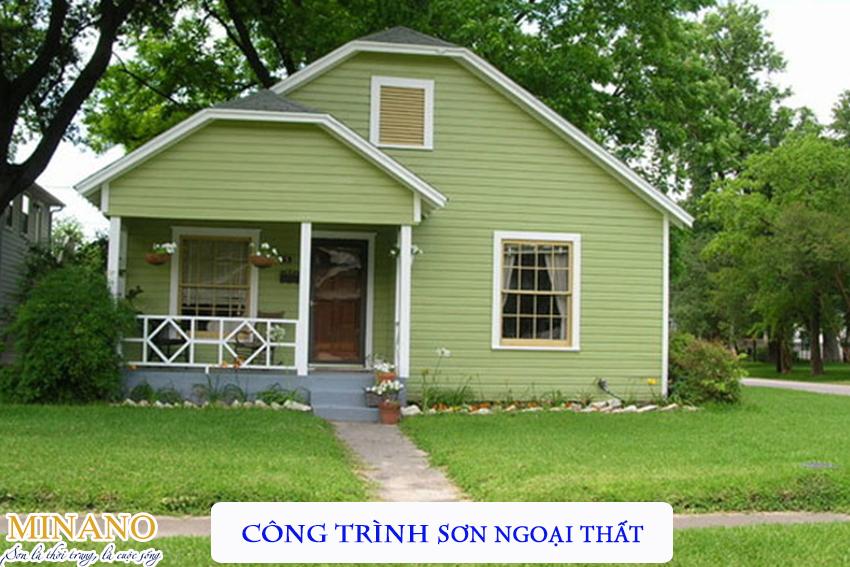 công trình sơn ngoại thất
