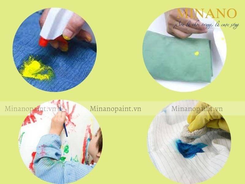Khi nào nên tẩy vết sơn dính trên quần áo