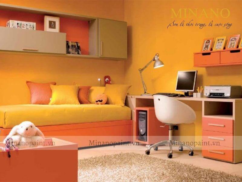 Sơn nhà màu cam mang đến sự cổ điển cho ngôi nhà