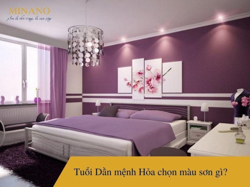 Tuổi Dần mệnh Hỏa chọn màu sơn gì?