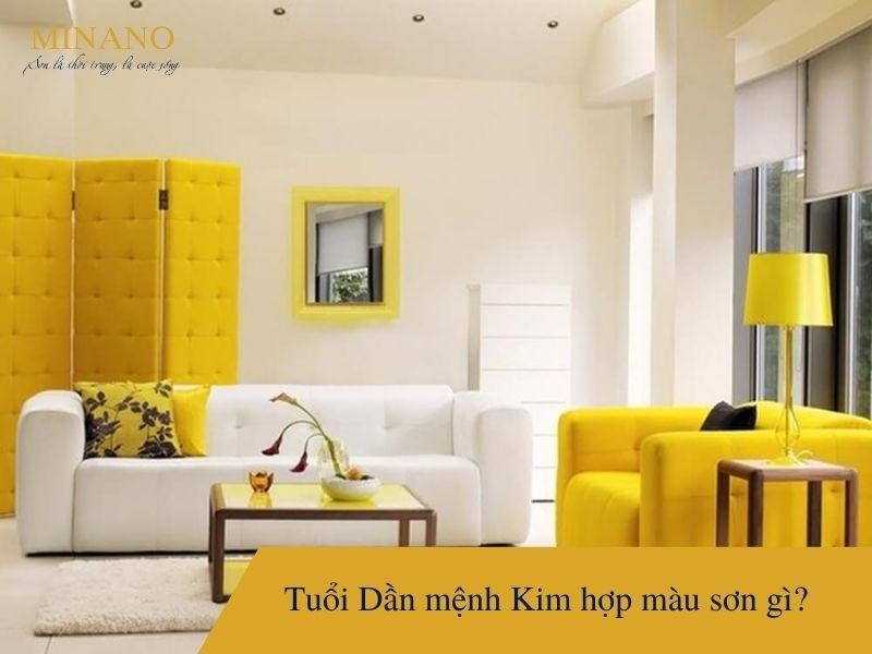 Tuổi Dần mệnh kim hợp màu sơn gì