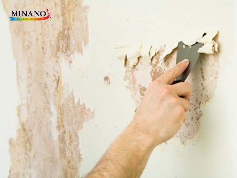 Vệ sinh bề mặt đối với bề mặt tường quét vôi