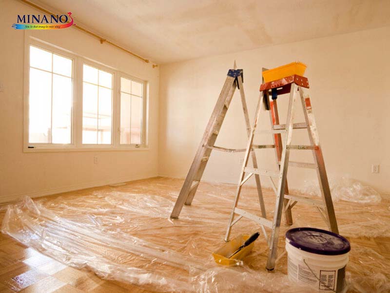 Chuẩn bị gọn gàng khu vực thi công