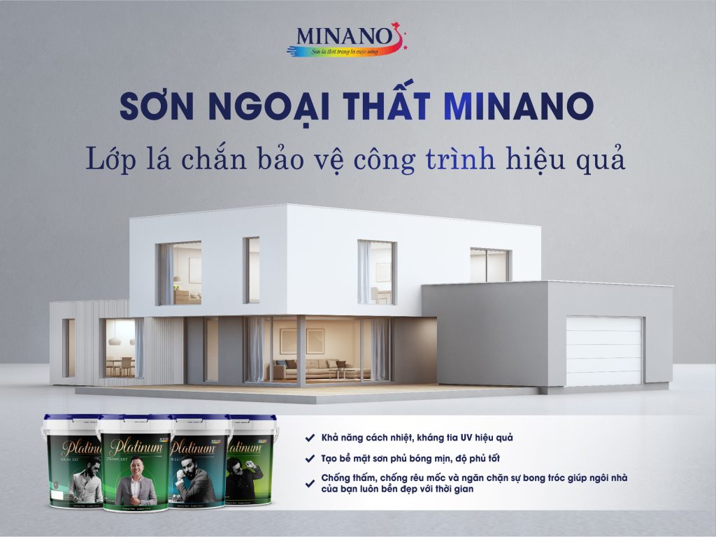 Sơn ngoại thất Minano - Hãng sơn nội ngoại thất hàng đầu Việt Nam