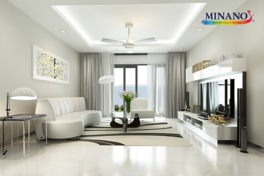 Chọn màu sơn sáng mang đến sự thanh thoát cho ngôi nhà