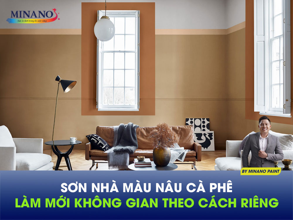 Sơn nhà màu nâu cà phê
