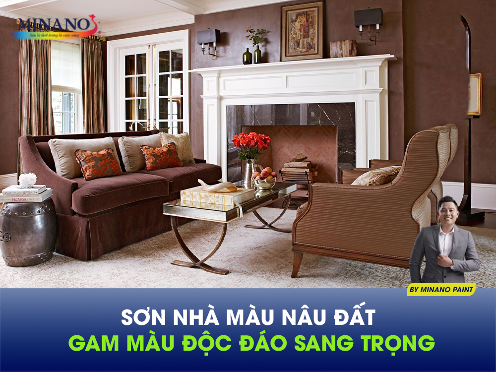 Sơn nhà màu nâu đất