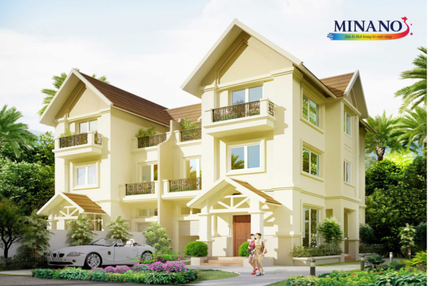 Sơn nhà màu vàng mang lại may mắn cho người mệnh kim