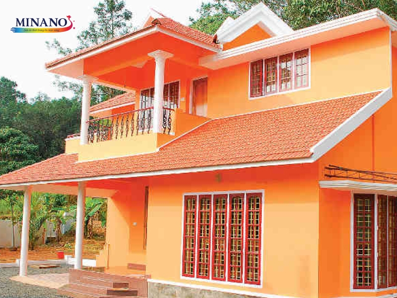 Màu cam gạch cũng sẽ là một lựa chọn không tồi