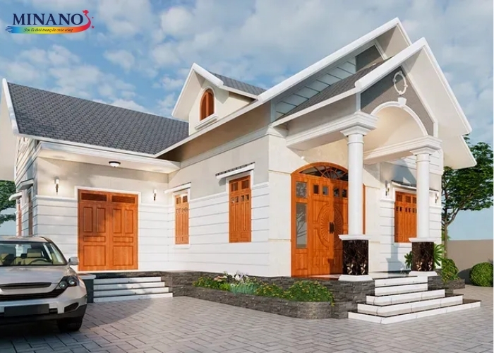 Gợi ý màu sơn nhà cấp 4 đẹp mẫu 03