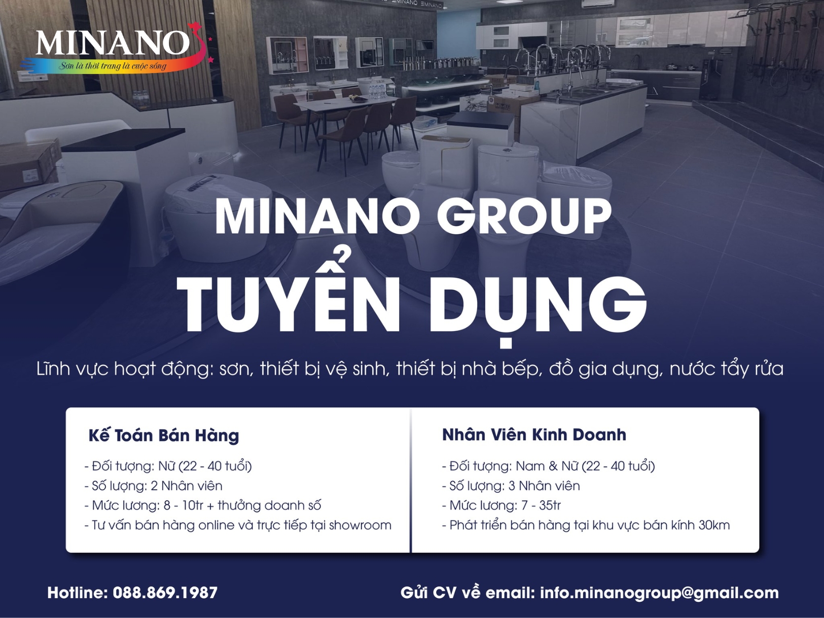 minano tuyển dụng