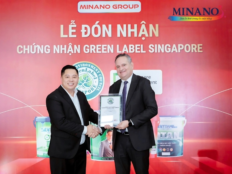 Sơn Minano đạt chứng chỉ xanh